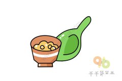 美食小吃简笔画图片