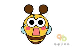 受到惊吓的蜜蜂简笔画图片