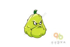 植物大战僵尸 冬瓜简笔画