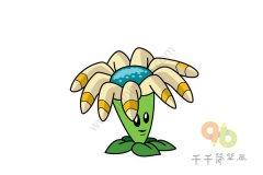 植物大战僵尸 回形标射手简笔画