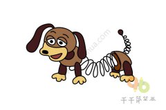 玩具总动员 弹簧狗简笔画