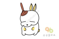流氓兔简笔画怎么画
