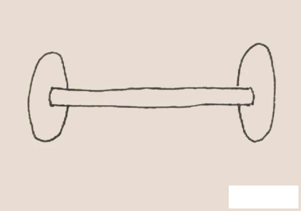 杠铃简笔画图片