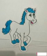动物简笔画图片，马简笔画