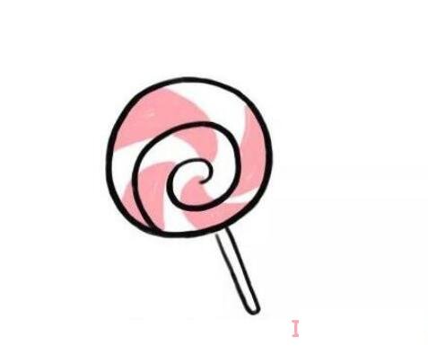 教你一步一步绘画棒棒糖简笔画简单漂亮