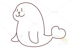海牛简笔画 轻松画动物
