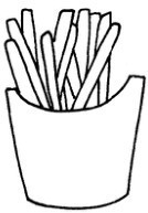 薯条简笔画