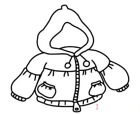 儿童棉袄服怎么画简笔画教程简单好看