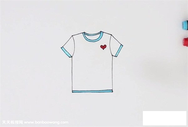 半袖简笔画