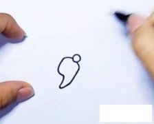 天鹅简笔画的画法步骤图
