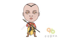 漫威角色奥克耶简笔画
