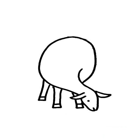 小羊的简单画法