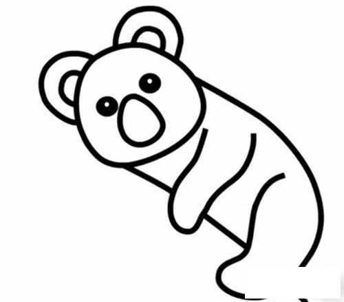 考拉简笔画图片