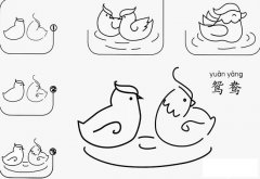 鸳鸯怎么简单画