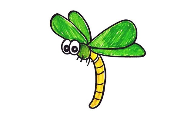 蜻蜓简笔画