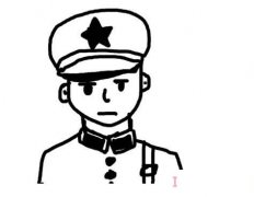 解放军怎么画手绘 解放军简笔画图片