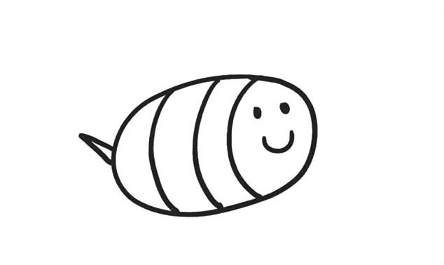 卡通蜜蜂简笔画