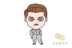 漫威角色霍华德斯塔克简笔画