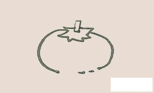 简笔画之柿子