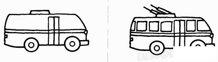 电车简笔画