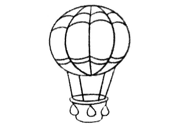 热气球简笔画图片3