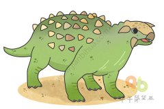 教你画漂泊甲龙简笔画