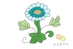美丽的向日葵简笔画图片