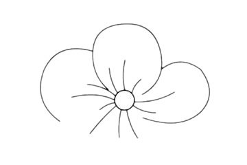 桃花简笔画图片