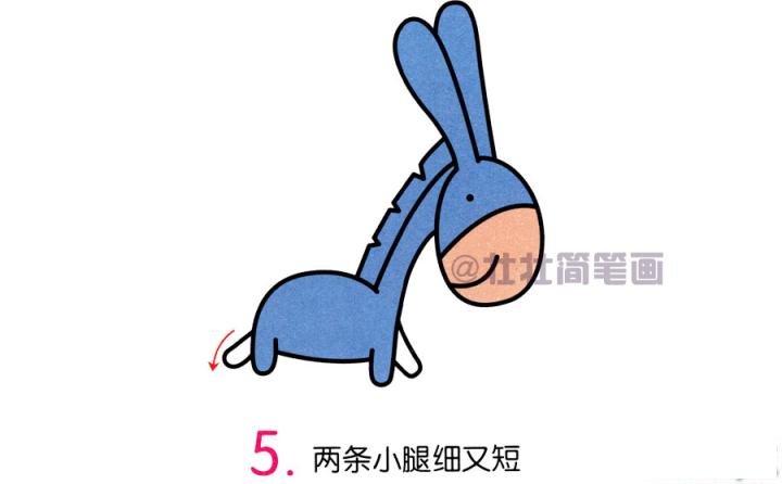 毛驴简笔画画法_怎么画毛驴的简笔画