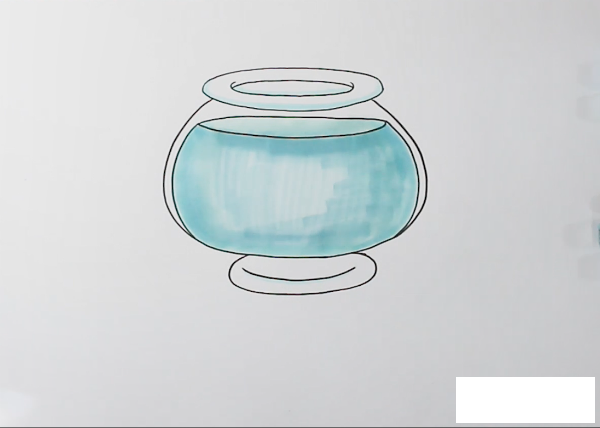 鱼缸怎么画简笔画