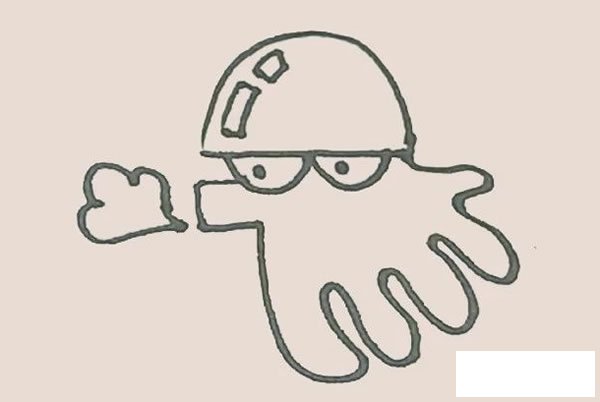 乌贼简笔画