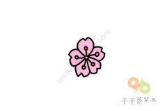 美丽的樱花简笔画