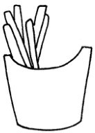薯条简笔画