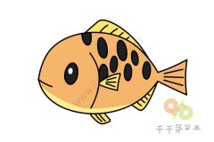 教你画红鱼简笔画画法