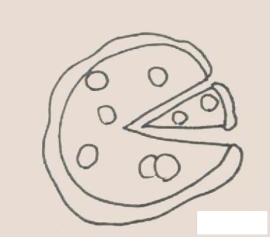 披萨简笔画