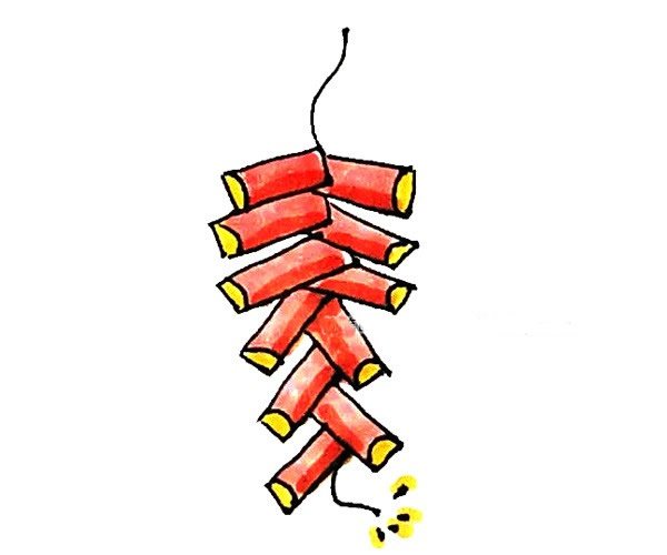 鞭炮简笔画