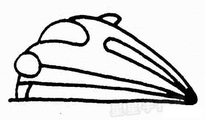 高铁简笔画