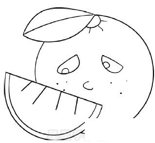 橙子简笔画