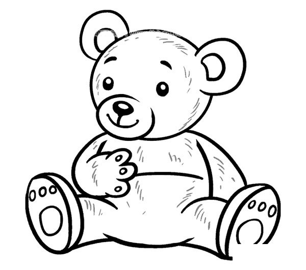 玩具熊简笔画图片1