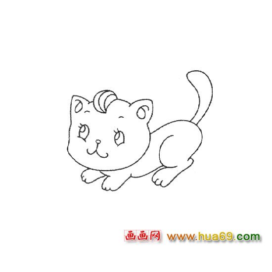 简笔画│乖巧的小猫5