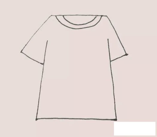 短袖T恤简笔画
