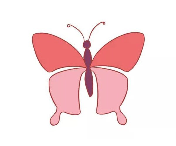 蝴蝶简笔画图片1