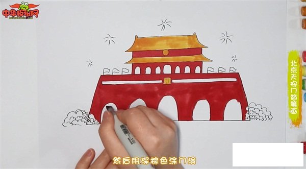 北京天安门简笔画