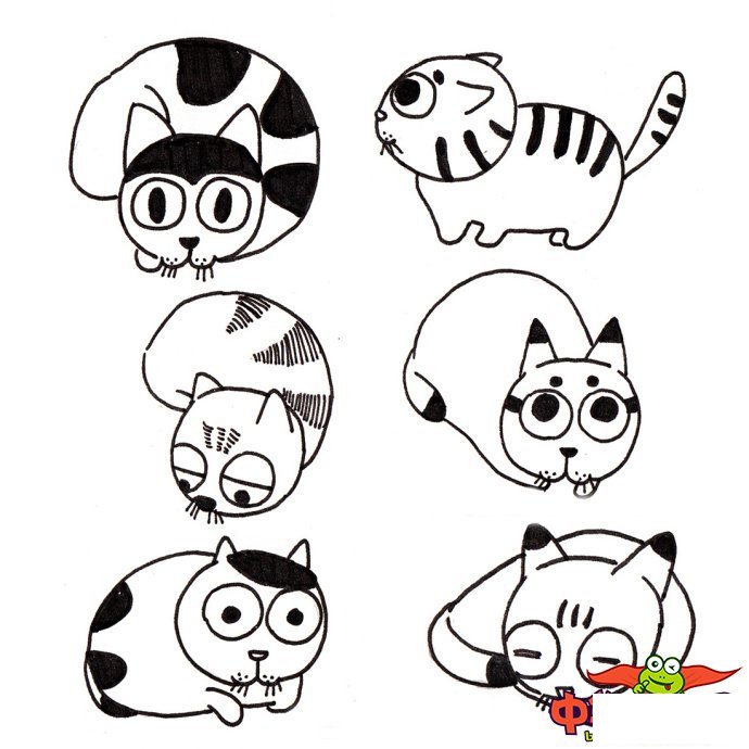 简单又漂亮小猫怎么画，小猫咪简笔画图片大全