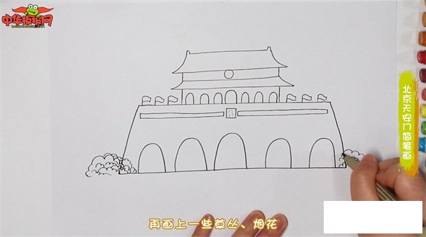 北京天安门简笔画