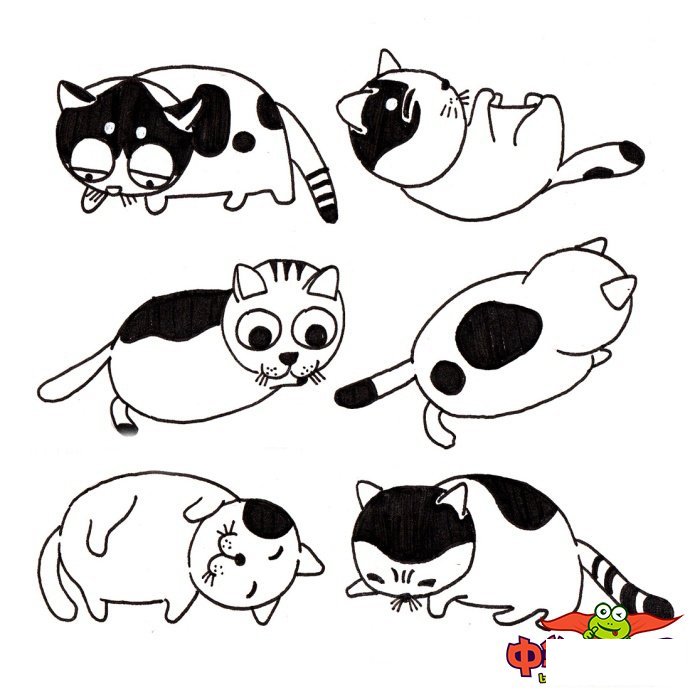 简单又漂亮小猫怎么画，小猫咪简笔画图片大全