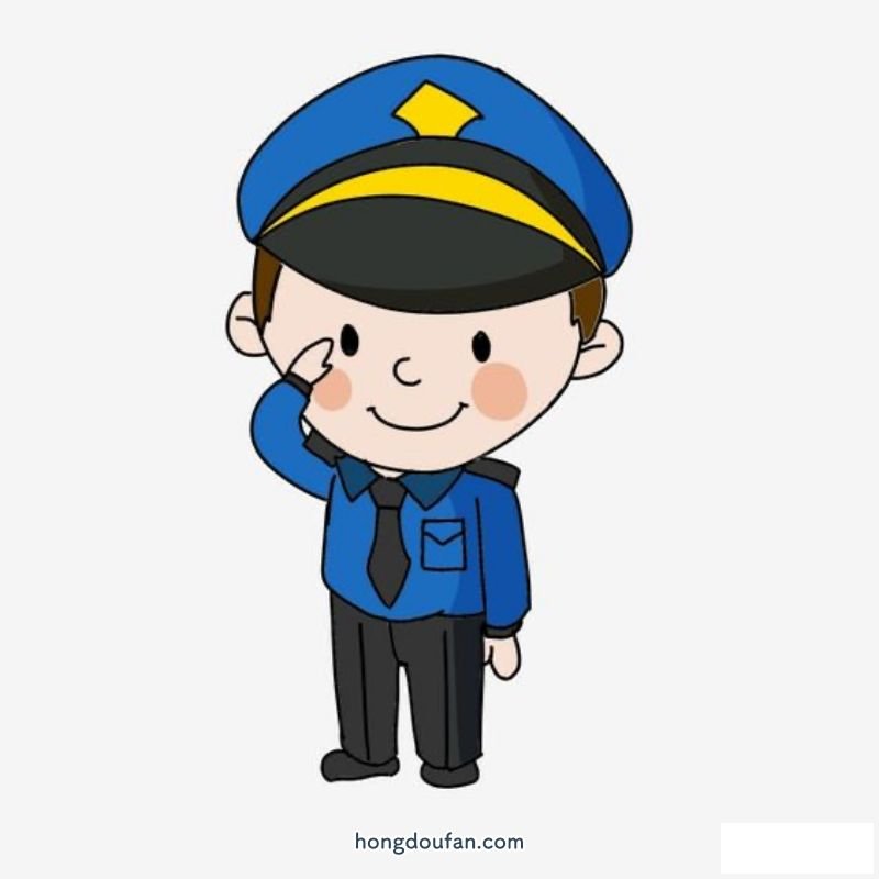 我的梦想是当一名警察！警察叔叔简笔画大全 简笔画 第4张