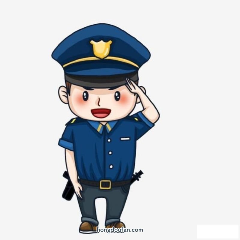 我的梦想是当一名警察！警察叔叔简笔画大全 简笔画 第3张