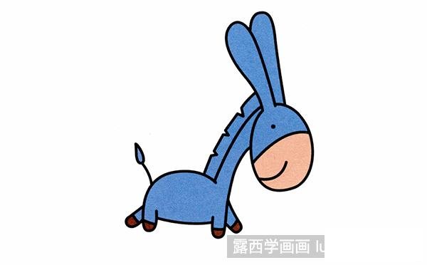 小毛驴简笔画教程