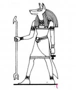 埃及死神阿努比斯简笔画图片